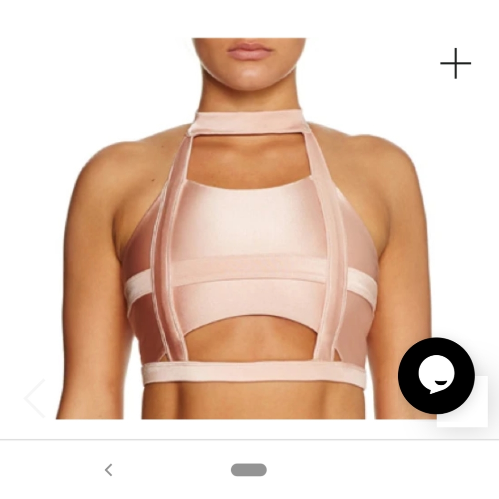 Cantik Swimwear rare pink cut out Bellini top S - Picture 3 of 9
